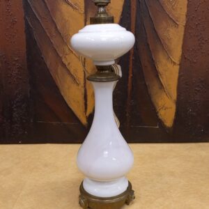 Franse tafellamp porselein/messing