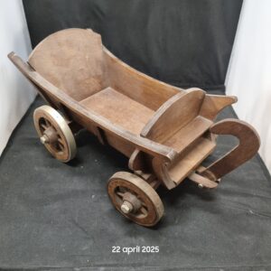 Charmante Vintage Houten Kar