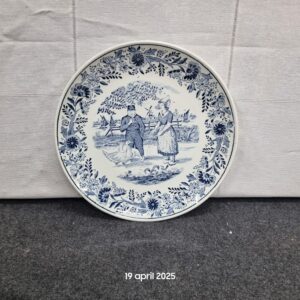Charmant Delfts Blauw Wandbord - MR Delft's - 21,5 cm