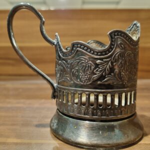 Russische Theeglashouder / Podstakannik met Verfijnd Design