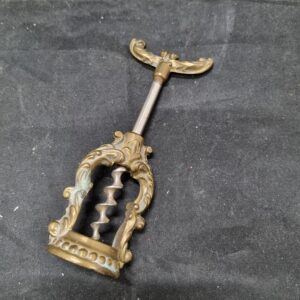 🍷 Elegante Vintage Messing Kurkentrekker met Ornamenten!
