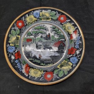 Bord merk Petrus Regout Maastricht, uit de geliefde serie "Wild Rose"!