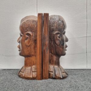 Handgesneden Houten Boekensteunen