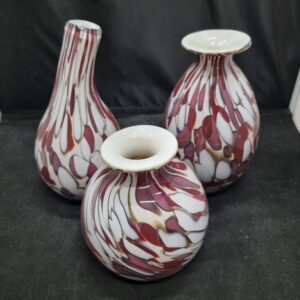 vaasjes in rood, wit en goud