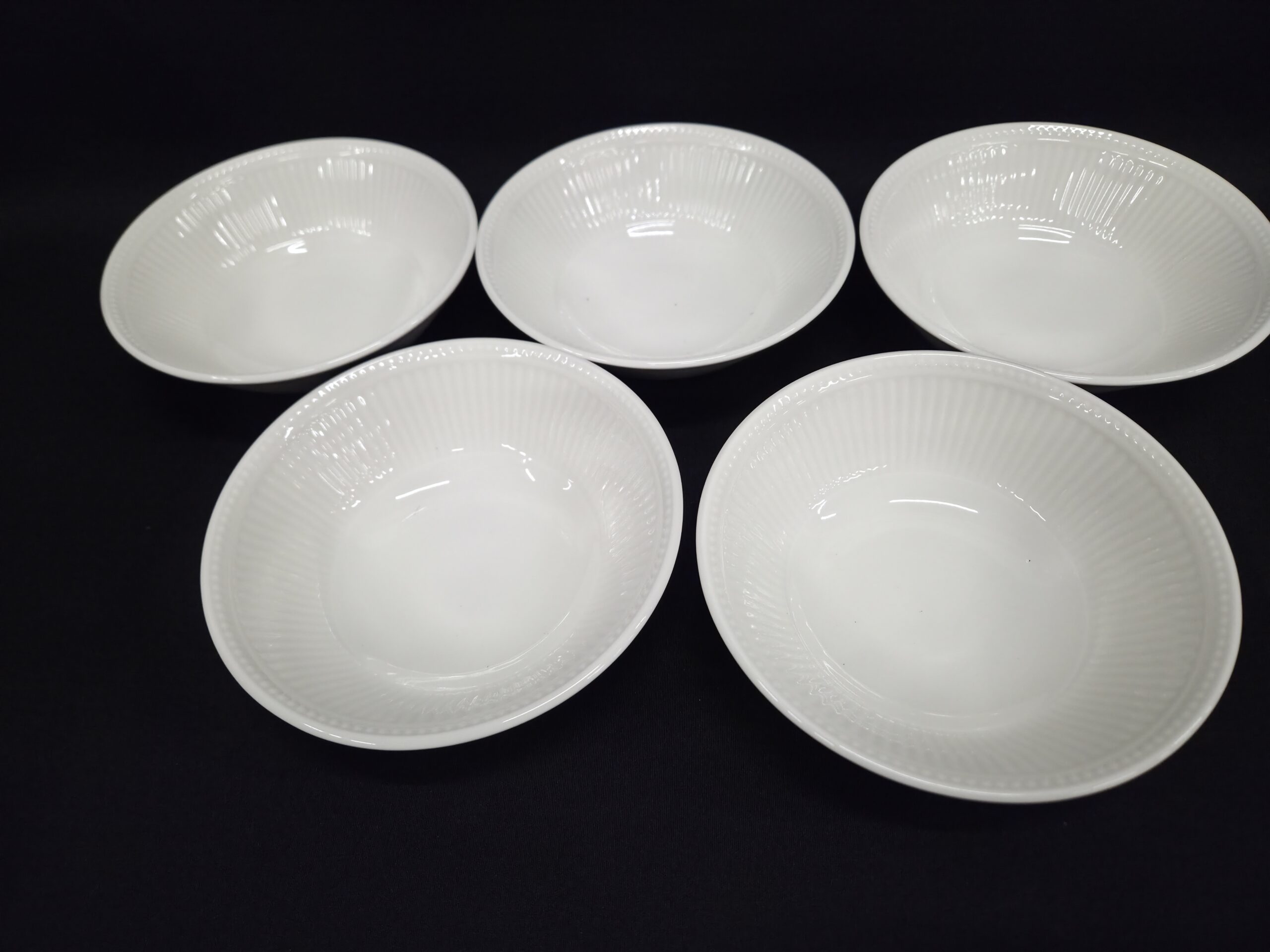 Set van 5 Wedgwood Windsor Schaaltjes (Muesli/Dessert) – Engelse Kwaliteit