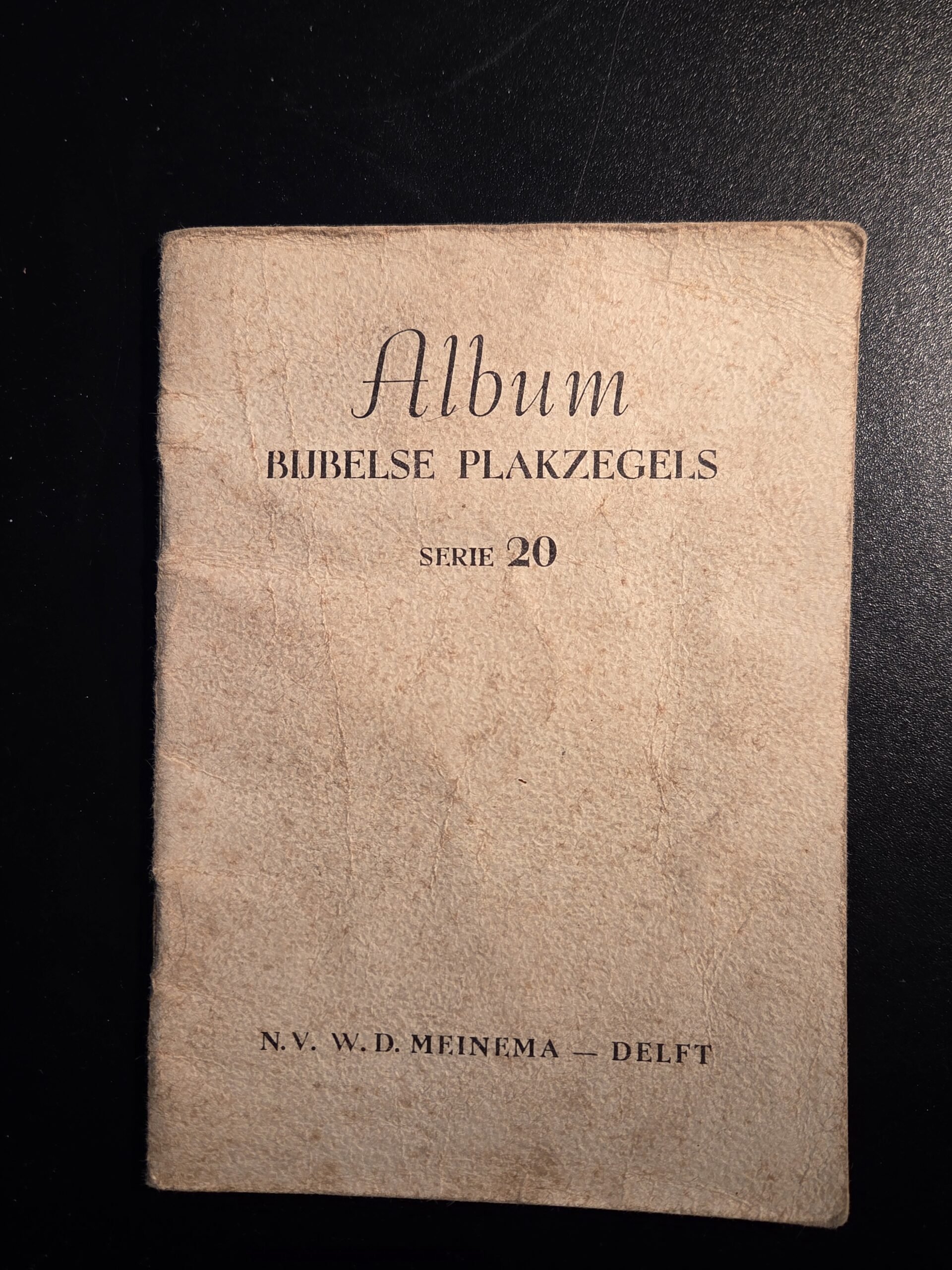 Unieke Nostalgische Albums Bijbelse Plakzegels – Serie 20 & Serie 23 (Meinema Delft)