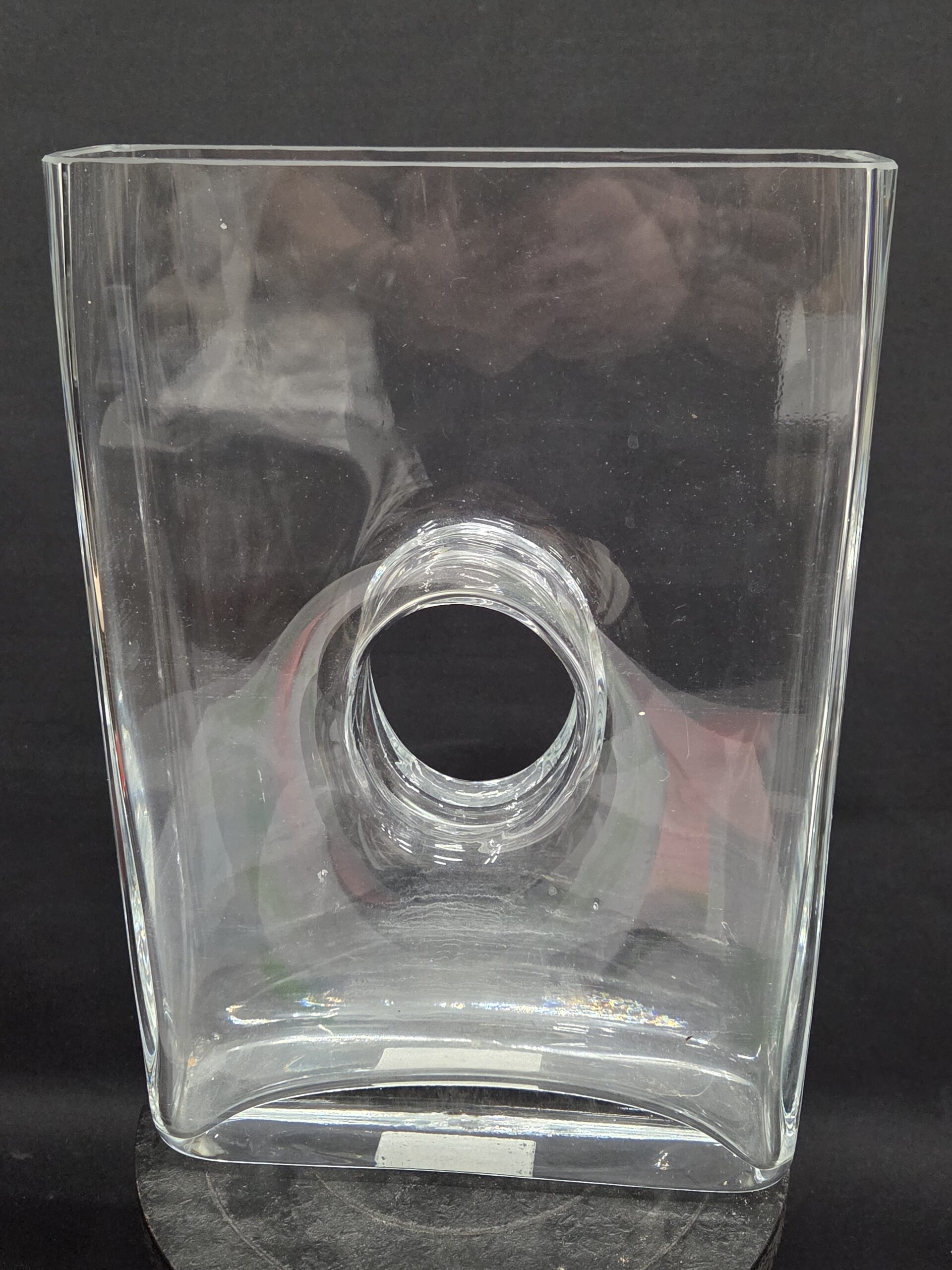 Prachtige Fidrio Glass Vaas / Accubak met Gat (Mondgeblazen – H30cm)