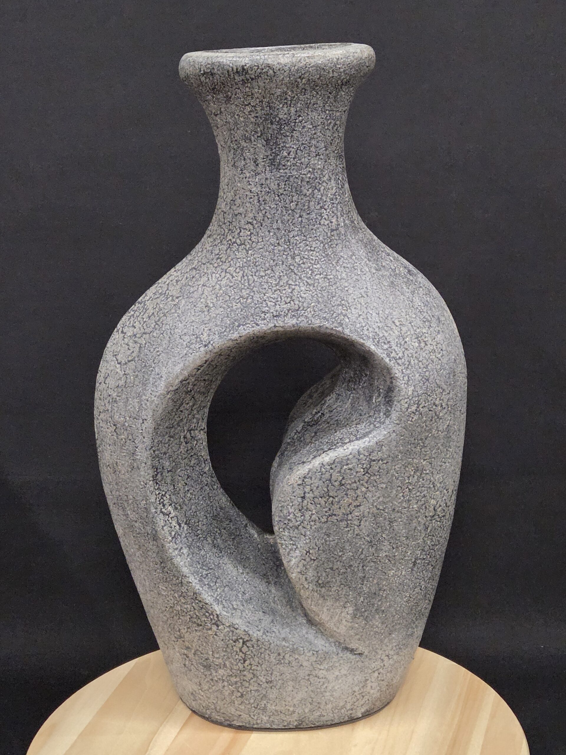 Prachtig groot organisch sculptuur / vaas (51 cm) – Japandi / Modern