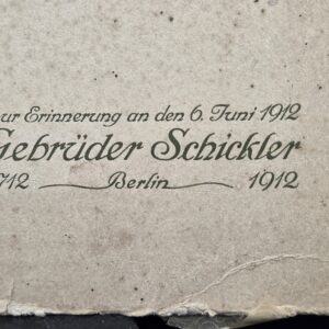 13706 Jubileumalbum Gebrüder Schickler Berlin